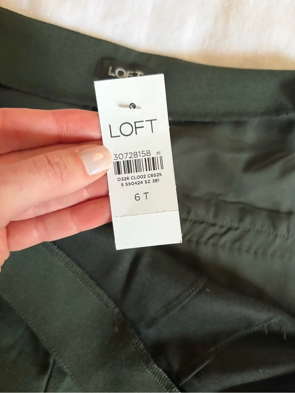 LOFT Tall/ Long Olive Green Wide Leg/ Palazzo Pants